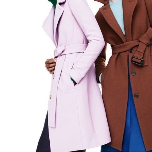 J Crew Double Cloth Belted Trench Coat Dark
Redwood 6 - Picture 2 of 11